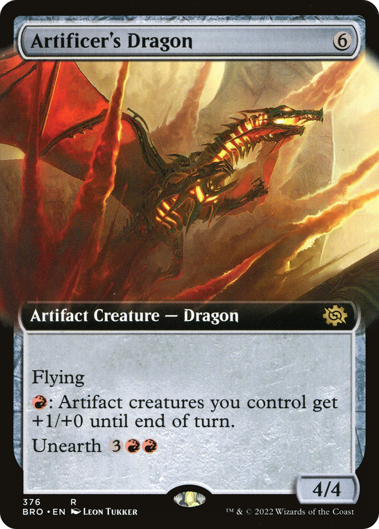 Artificer's Dragon (BRO-376) - The Brothers' War: (Extended Art)