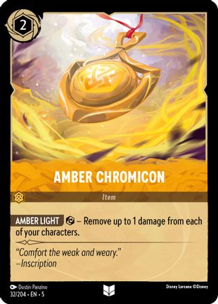 (032/204) Amber Chromicon - Shimmering Skies Cold Foil