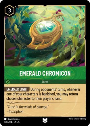 (100/204) Emerald Chromicon - Shimmering Skies Cold Foil