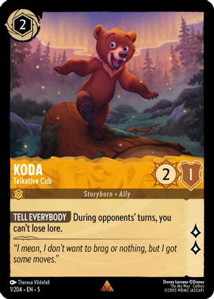 (001/204) Koda - Talkative Cub - Shimmering Skies Cold Foil