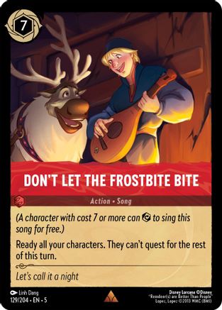 (129/204) Don't Let the Frostbite Bite - Shimmering Skies Cold Foil