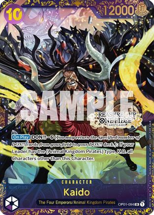 (OP01-094) Kaido (Treasure Cup) - One Piece Promotion Cards Foil