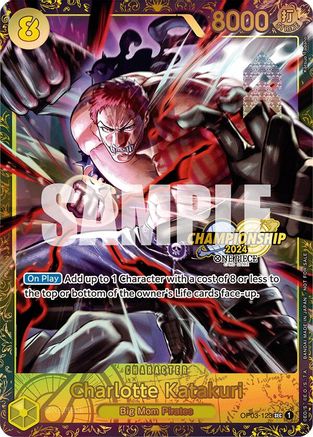 (OP03-123) Charlotte Katakuri (Championship 2024) - One Piece Promotion Cards Foil