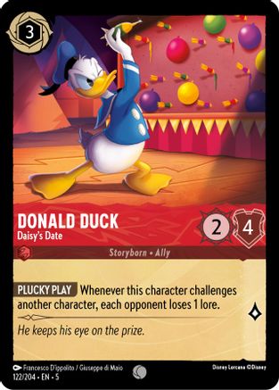 (122/204) Donald Duck - Daisy's Date - Shimmering Skies Cold Foil