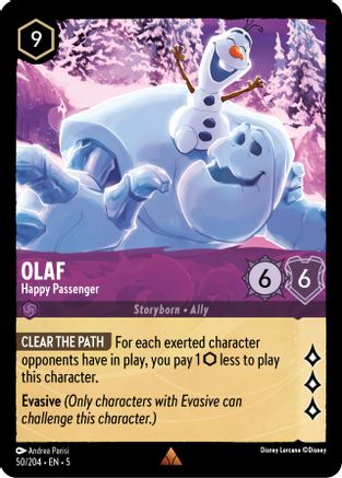 (050/204) Olaf - Happy Passenger - Shimmering Skies Cold Foil