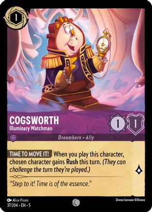 (037/204) Cogsworth - Illuminary Watchman - Shimmering Skies Normal