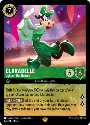 (084/204) Clarabelle - Light on Her Hooves - Shimmering Skies Cold Foil