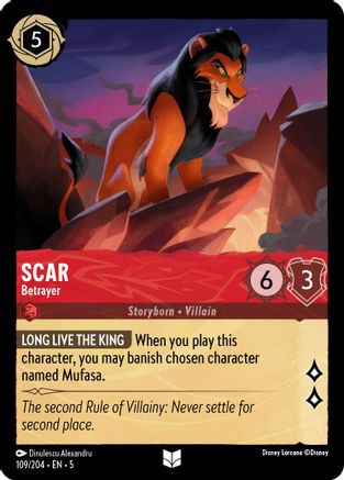(109/204) Scar - Betrayer - Shimmering Skies Cold Foil