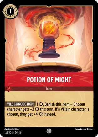 (132/204) Potion of Might - Shimmering Skies Cold Foil