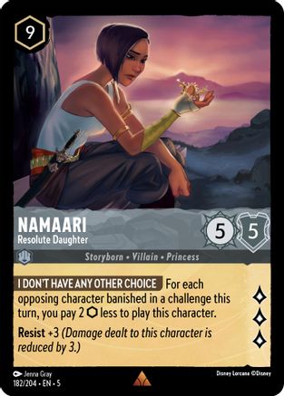 (182/204) Namaari - Resolute Daughter - Shimmering Skies Cold Foil