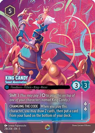 (218/204) King Candy - Sweet Abomination (Enchanted) - Shimmering Skies Holofoil