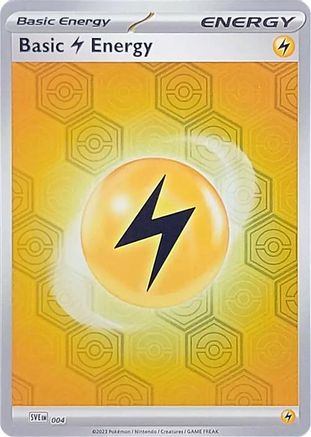 Basic Lightning Energy (4) - SV Shrouded Fable Reverse Holofoil - Common