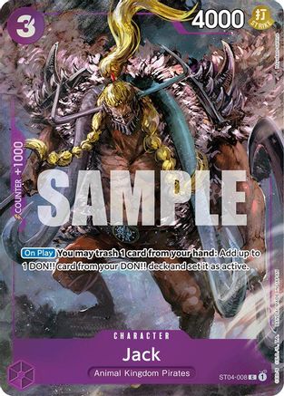 (ST04-008) Jack (Premium Card Collection -BANDAI CARD GAMES Fest. 23-24 Edition-) - One Piece Promotion Cards - Foil