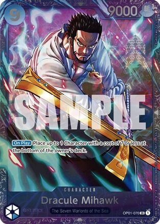 (OP01-070) Dracule Mihawk (Treasure Cup 2024) - One Piece Promotion Cards Foil