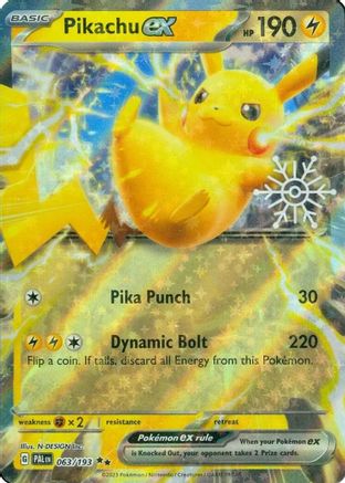 Pikachu ex (Holiday Calendar) (63/193) - Miscellaneous Cards & Products Holofoil - Double Rare