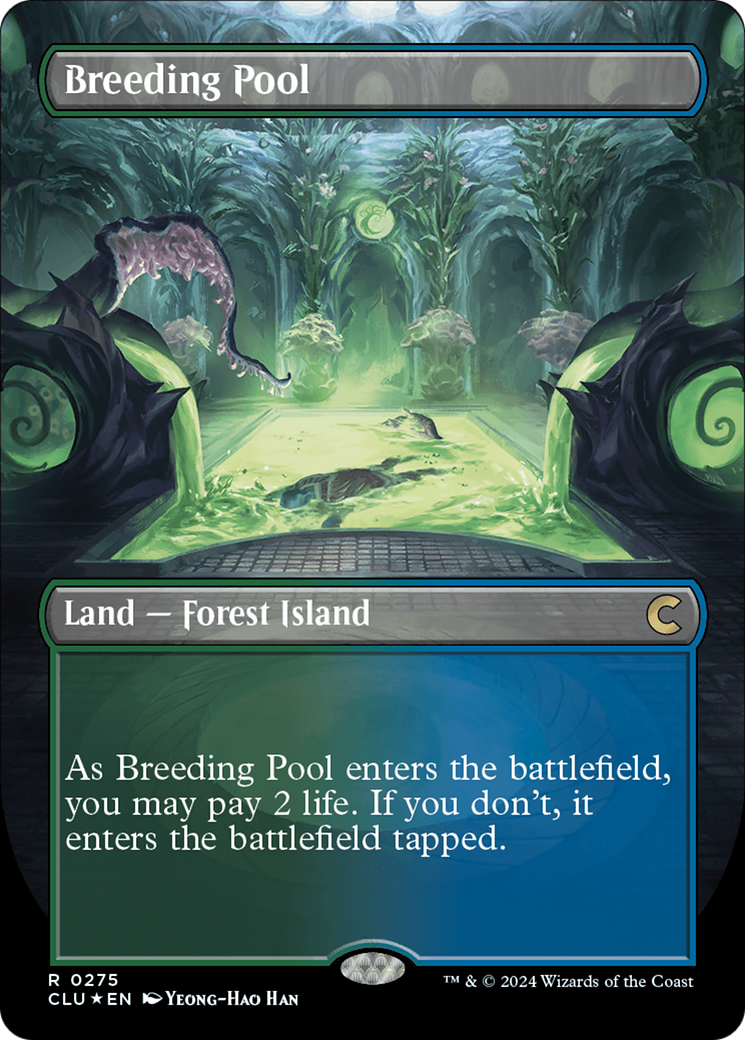 Breeding Pool (Borderless)(CLU-275) - Ravnica: Clue Edition Foil