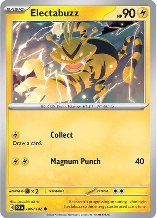 Electabuzz 046/142 - SV07 Stellar Crown Reverse Holofoil - Common