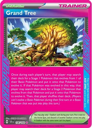 Grand Tree (136/142) - SV07 Stellar Crown Holofoil - ACE SPEC Rare