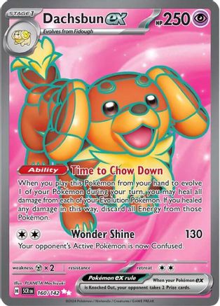 Dachsbun ex (160/142) - SV07 Stellar Crown Holofoil - Ultra Rare