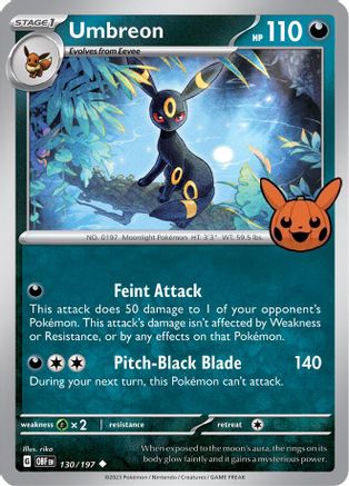 Umbreon (130/197) - Trick or Trade BOOster Bundle 2024 - Uncommon