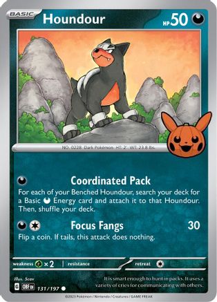 Houndour - 131/197 - Trick or Trade BOOster Bundle 2024 Normal