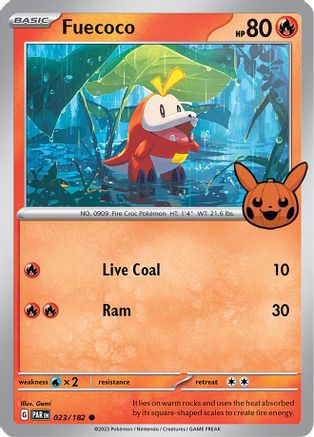 Fuecoco - 023/182 - Trick or Trade BOOster Bundle 2024 Normal