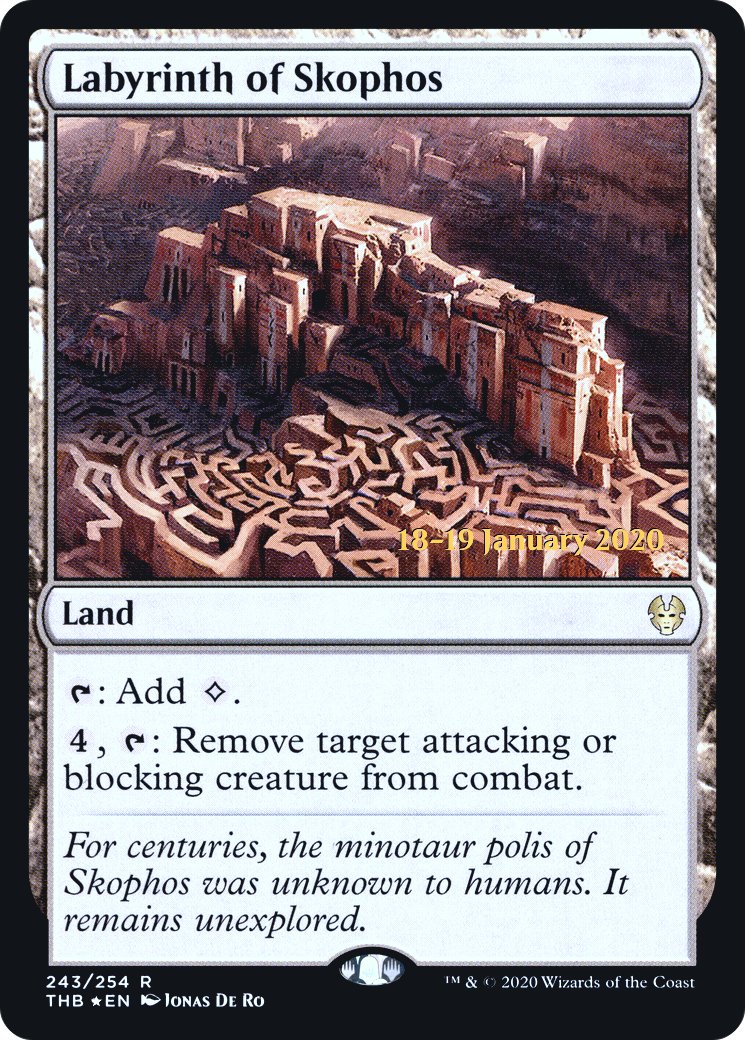 Labyrinth of Skophos (PRE-243S) - Theros Beyond Death Promos (Prerelease) Foil