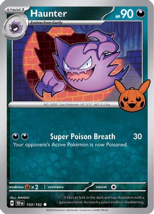 Haunter - 103/162 - Trick or Trade BOOster Bundle 2024 Normal