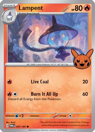 Lampent - 037/167 - Trick or Trade BOOster Bundle 2024 Normal