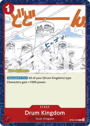 (OP08-020) Drum Kingdom - Two Legends Pre-Release Cards Normal