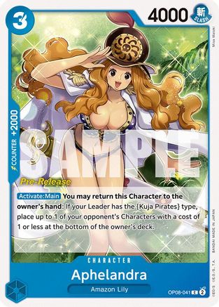 (OP08-041) Aphelandra - Two Legends Pre-Release Cards Normal