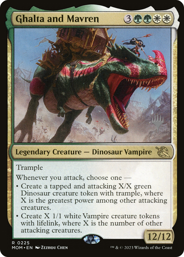 Ghalta and Mavren (PPMOM-225) - March of the Machine Promos (Promo Pack)