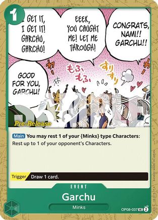 (OP08-037) Garchu - Two Legends Pre-Release Cards Normal