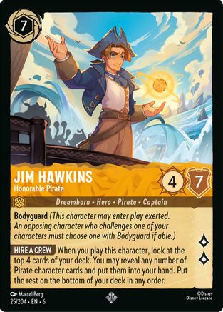 (025/204) Jim Hawkins - Honorable Pirate - Azurite Sea Cold Foil