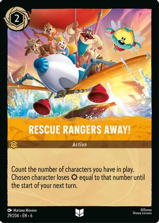 (029/204) Rescue Rangers Away! - Azurite Sea Cold Foil
