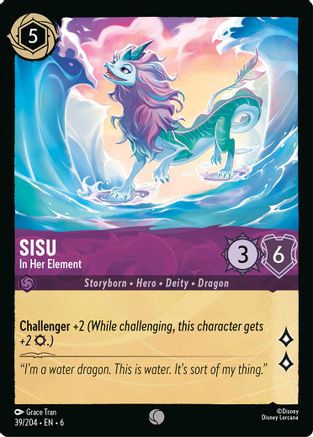 (039/204) Sisu - In Her Element - Azurite Sea Cold Foil