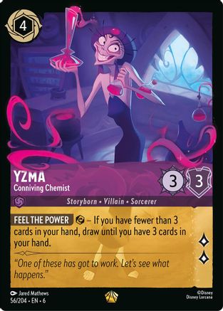 (056/204) Yzma - Conniving Chemist - Azurite Sea Cold Foil