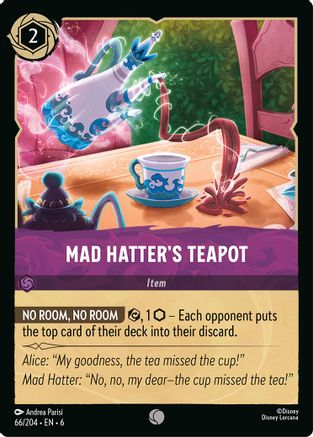 (066/204) Mad Hatter's Teapot - Azurite Sea Cold Foil