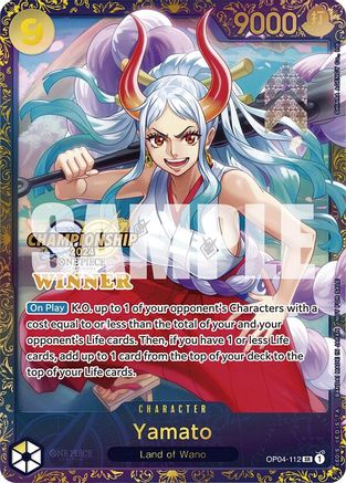 (OP04-112) Yamato (Championship 2024 Finals Winner) - One Piece Promotion Cards Nonfoil