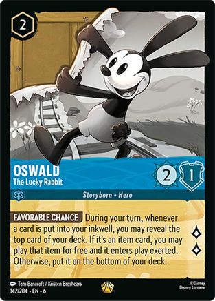 (142/204) Oswald - The Lucky Rabbit - Azurite Sea Cold Foil