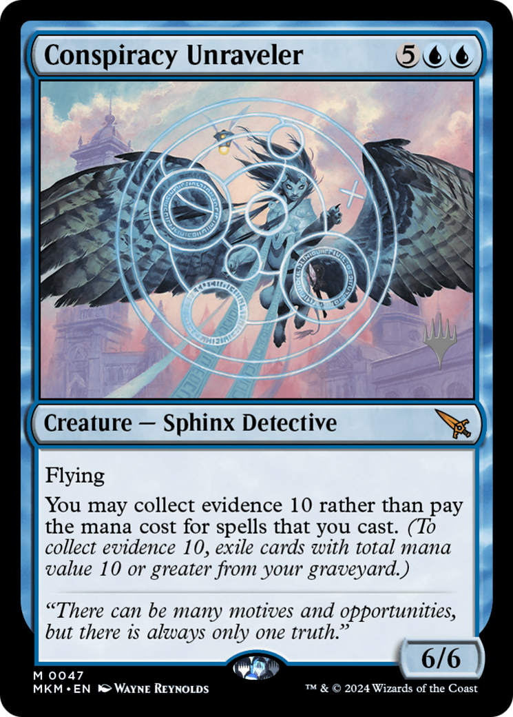 Conspiracy Unraveler (PPMKM-047) - Murders at Karlov Manor Promos (Promo Pack) Foil