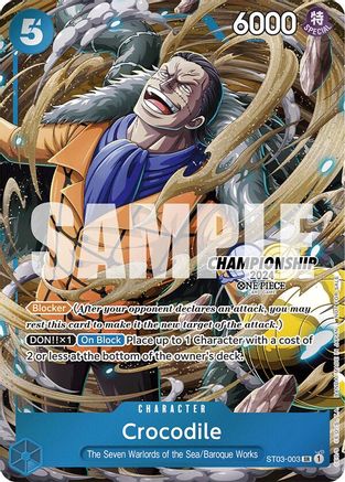 (ST03-003) Crocodile (CS 2024 Celebration Pack) - One Piece Promotion Cards Foil