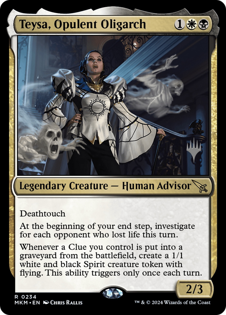 Teysa, Opulent Oligarch (PPMKM-234) - Murders at Karlov Manor Promos (Promo Pack)