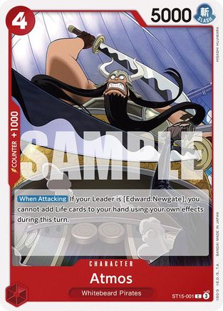 (ST15-001) Atmos - Starter Deck 15: RED Edward.Newgate Normal
