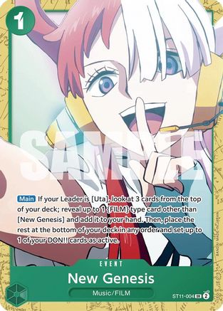 (ST11-004) New Genesis - Starter Deck 16: GREEN Uta Normal