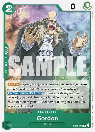 (ST16-002) Gordon - Starter Deck 16: GREEN Uta Normal