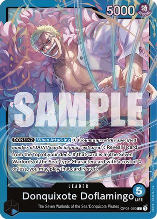 (OP01-060) Donquixote Doflamingo (060) - Romance Dawn Starter Deck Foil