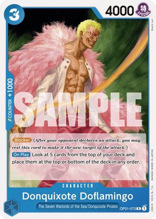 (OP01-073) Donquixote Doflamingo (073) - Romance Dawn Nonfoil