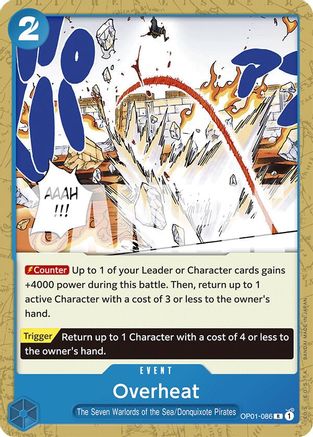 (OP01-086) Overheat - Starter Deck 17: BLUE Donquixote Doflamingo Normal