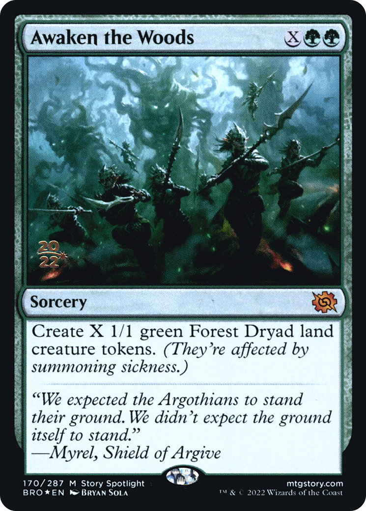 Awaken the Woods (PRE-170) - The Brothers' War Promos Foil